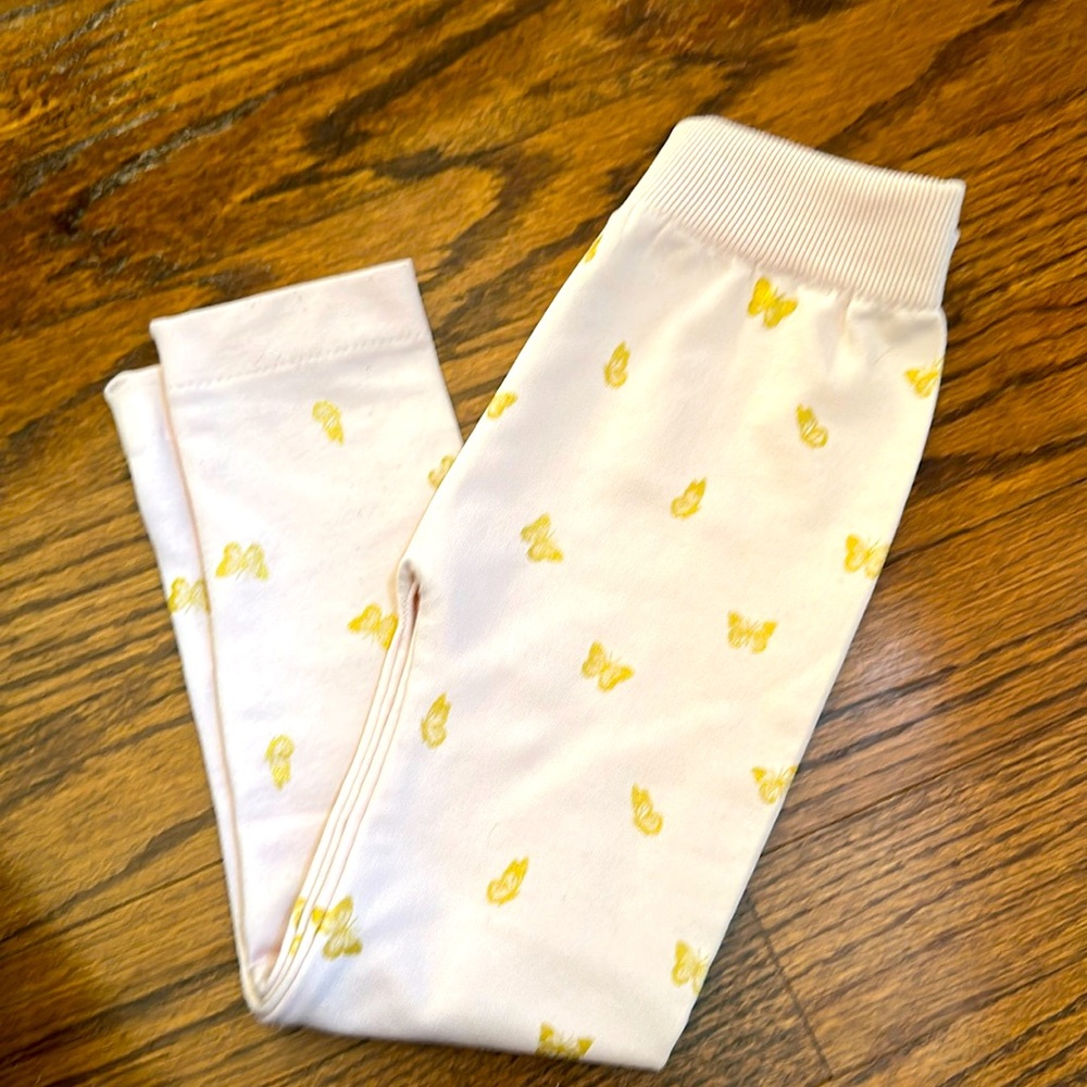 Capelli ballet pink/ gold butterfly leggings